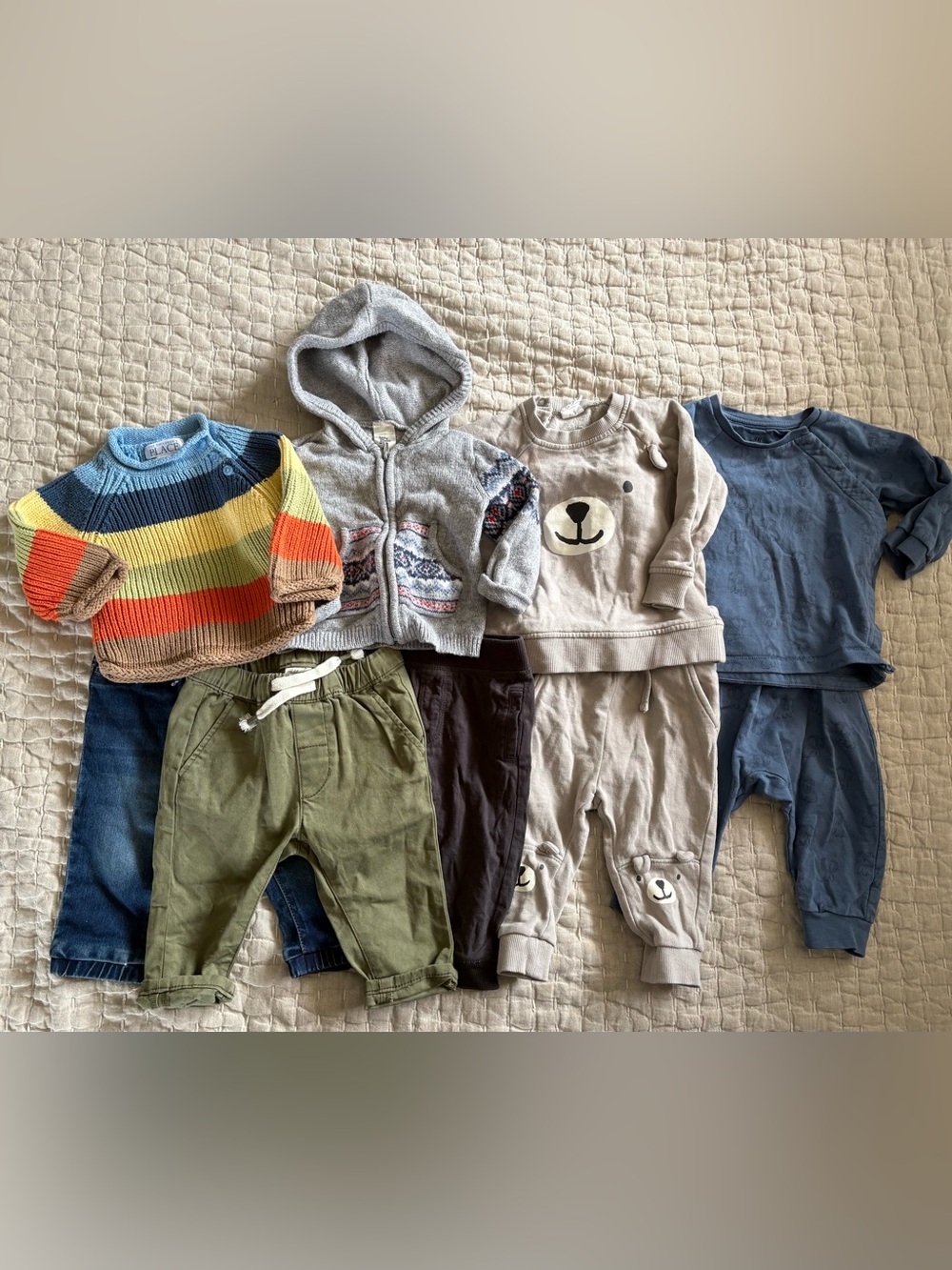 Baby Boy Cozy Bundle of 9 3-6 Months H&M, Children’s Place, Oshkosh
